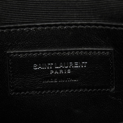 Saint Laurent Grain De Poudre Classic Monogram Kate Clutch Light Grey 6 of 8