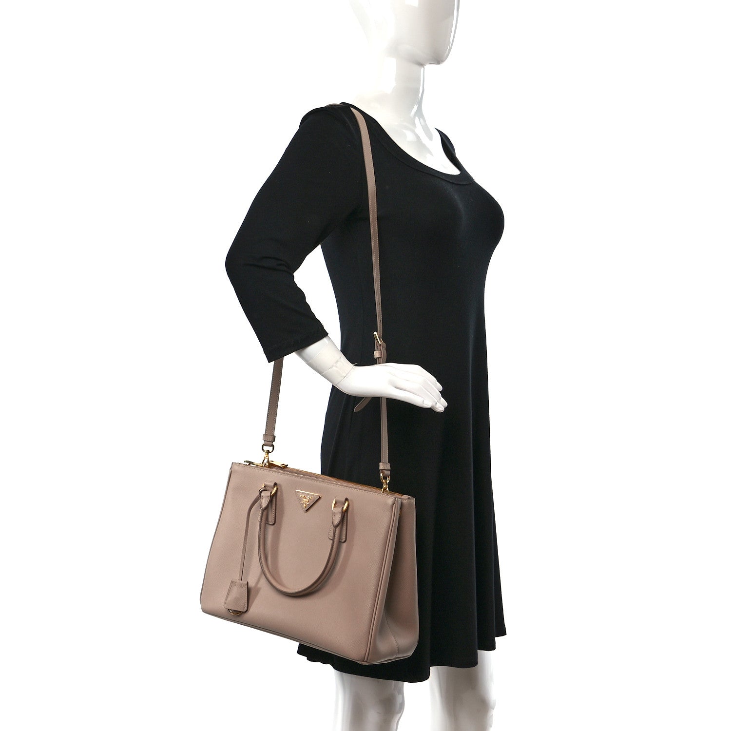 Prada Saffiano Medium Galleria Double Zip Tote Cammeo 2 of 12