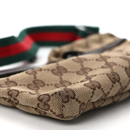 Gucci GG Monogram Web Double Pocket Belt Bag Dark Brown 10 of 12