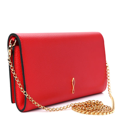 Christian Louboutin Calfskin Boudoir Wallet on Chain Red 3 of 12
