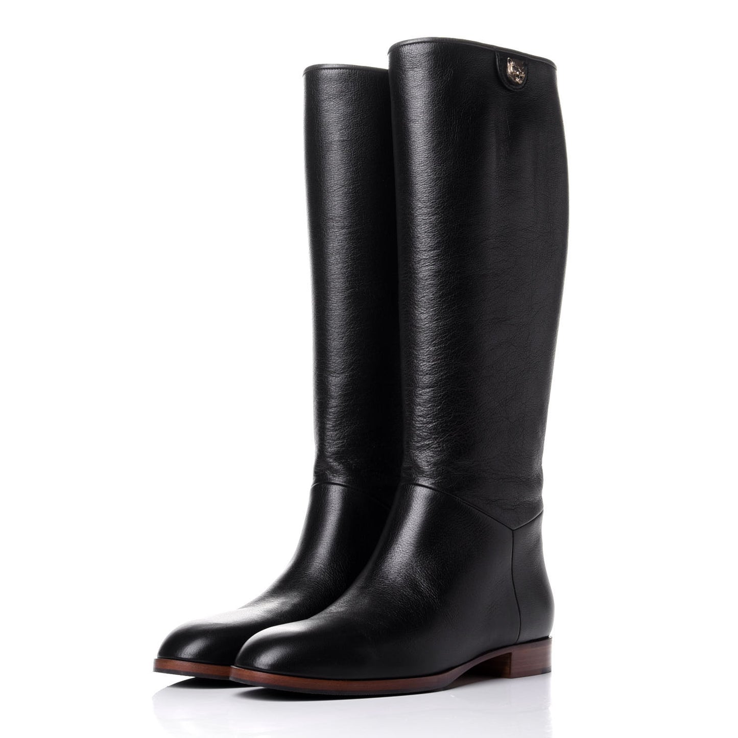 Calfskin Piuma Lux Energy High Boots 39.5 Black