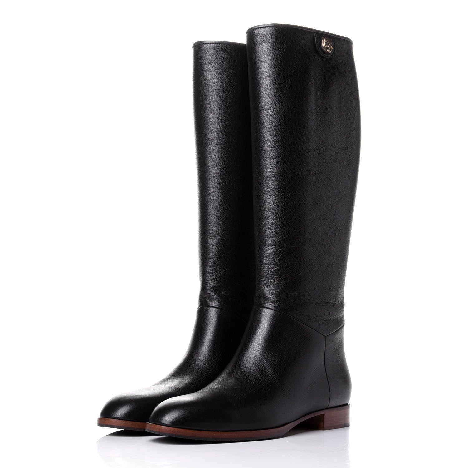 Gucci Calfskin Piuma Lux Energy High Boots 39.5 Black 3 of 11