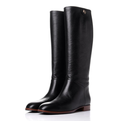 Gucci Calfskin Piuma Lux Energy High Boots 39.5 Black 3 of 11