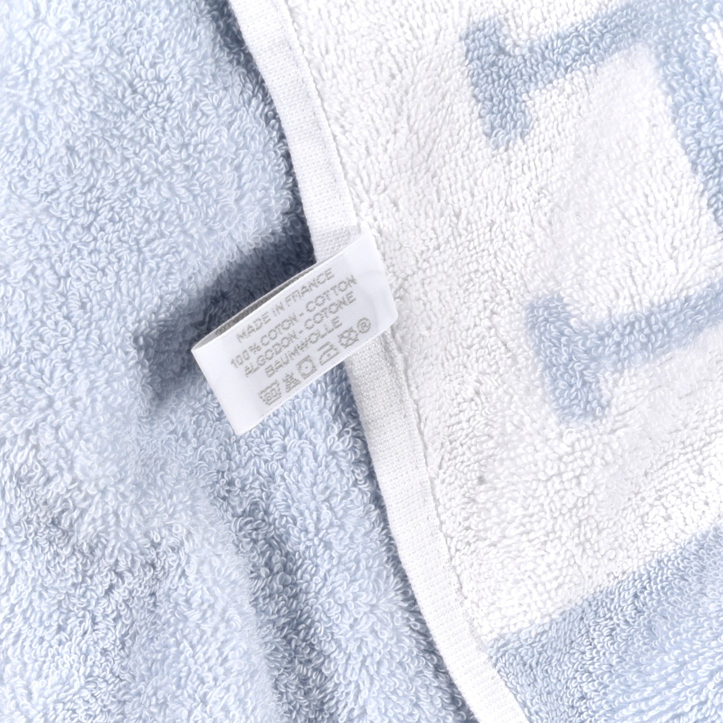 Cotton Avalon Bath Towel Bleu Glacier