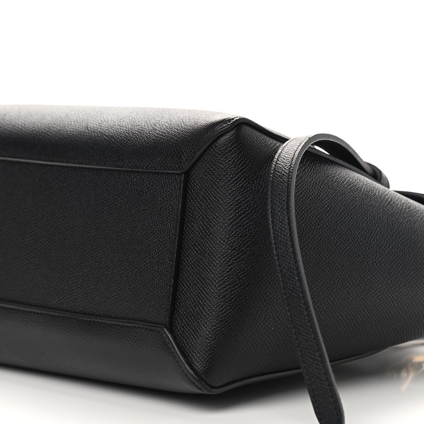 Grained Calfskin Micro Belt Bag Black