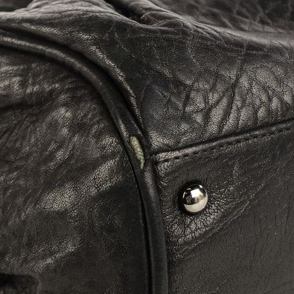 Chanel Distressed Lambskin Bowler Black 7 of 7