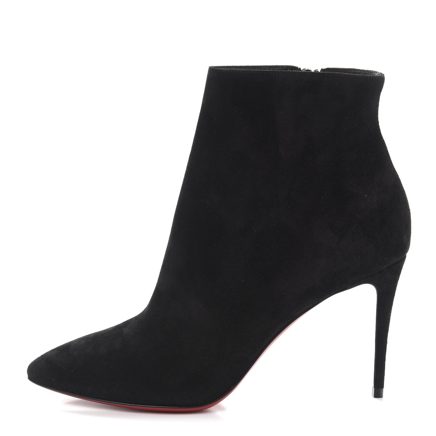 Christian Louboutin Veau Velours Eloise Booty 85 Ankle Boots 38 Black 1 of 10