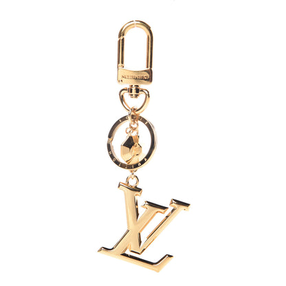 Louis Vuitton LV Facettes Bag Charm Key Holder Gold 1 of 3