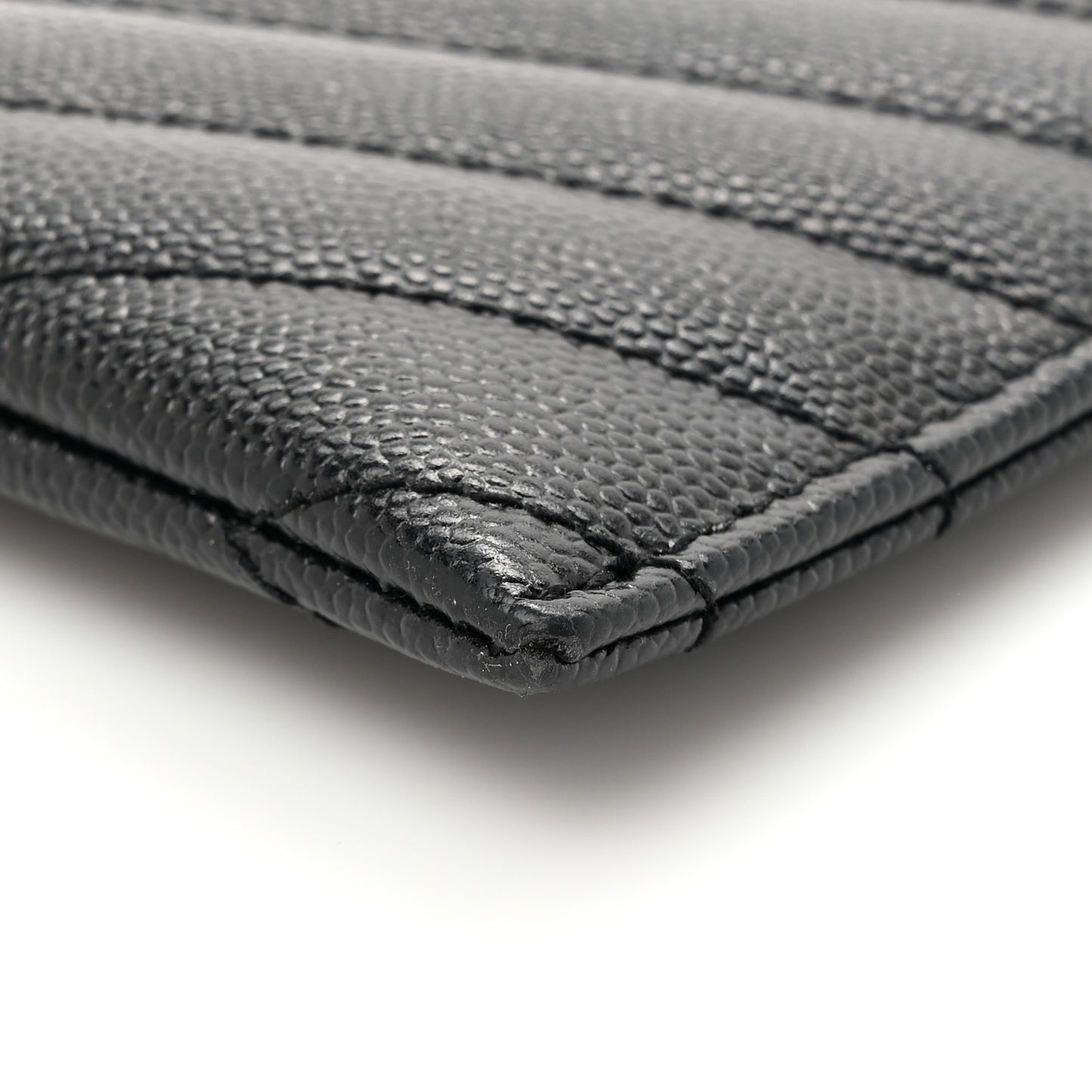 Grain De Poudre Chevron Monogram Bill Pouch Black