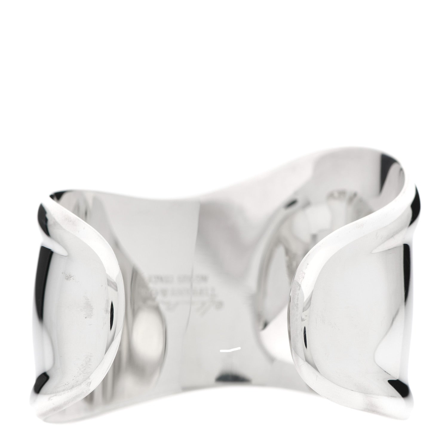 Tiffany Sterling Silver Elsa Peretti Medium Left Wrist Bone Cuff Bracelet 3 of 5