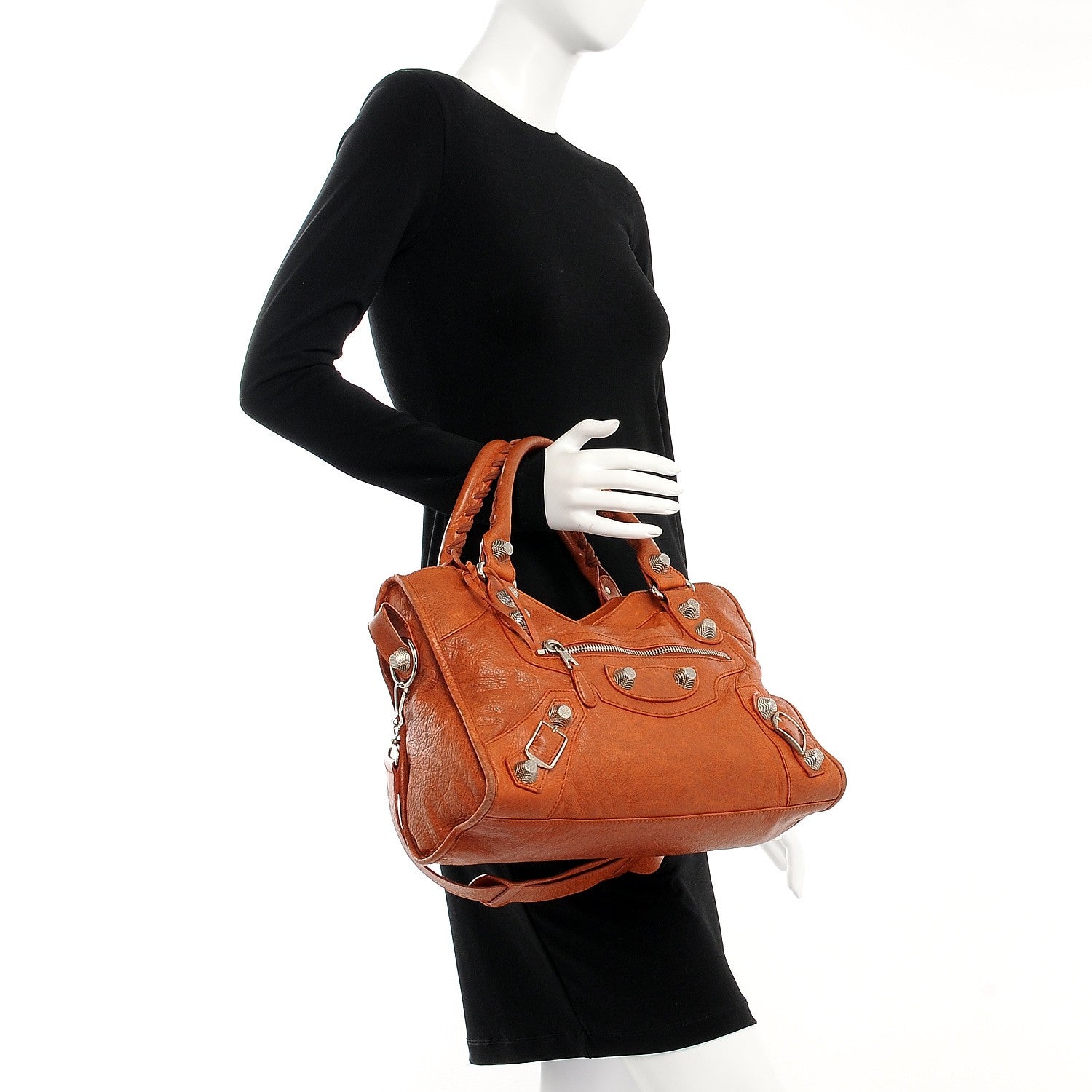 Balenciaga Agneau Giant 21 Silver Hardware City Orange Brulee 3 of 16