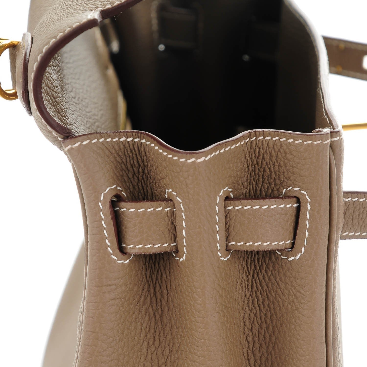 Hermes Togo Kelly Retourne 32 Etoupe 13 of 22