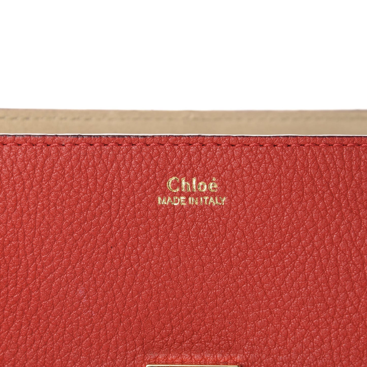 Grained Lambskin Drew Shoulder Bag Plaid Red