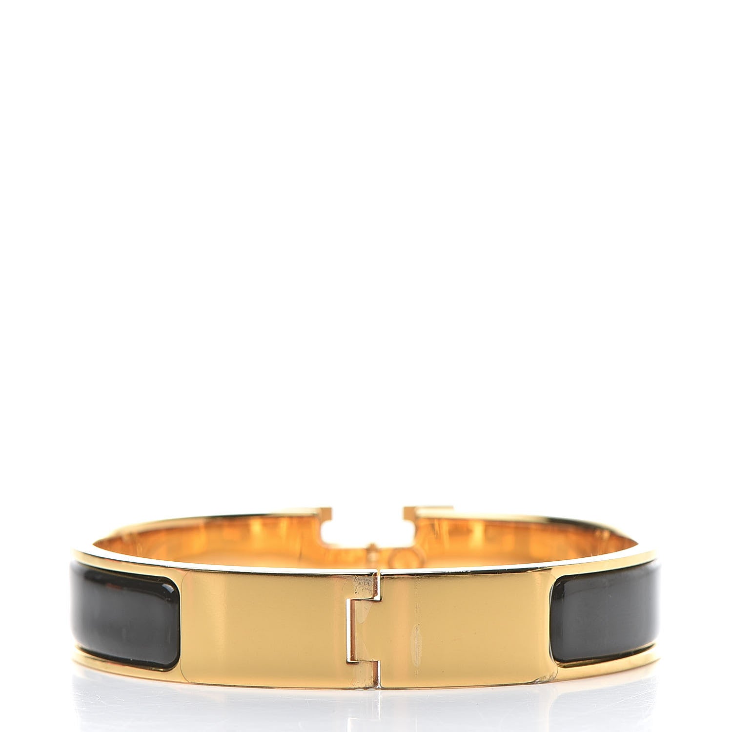 Hermes Enamel Narrow Clic Clac H Bracelet PM Black 3 of 6