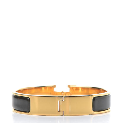 Hermes Enamel Narrow Clic Clac H Bracelet PM Black 3 of 6