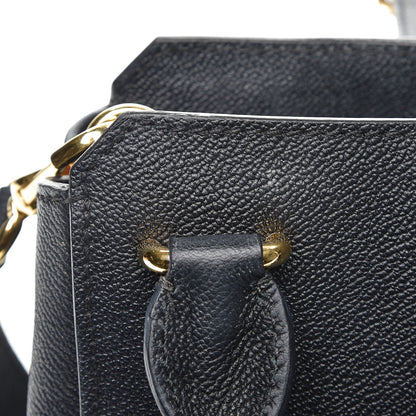 Burberry Soft Grain Calfskin Small Buckle Tote Black 12 of 14