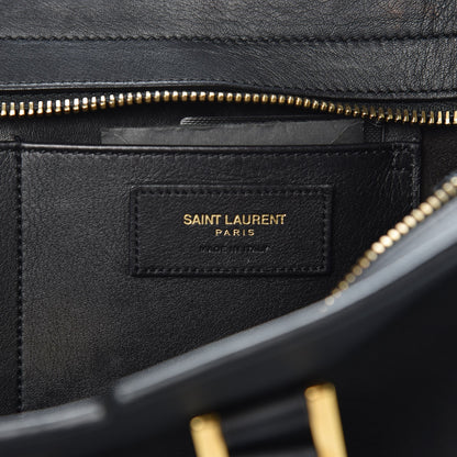 Saint Laurent Smooth Calfskin Small Monogram Cabas Black 8 of 12