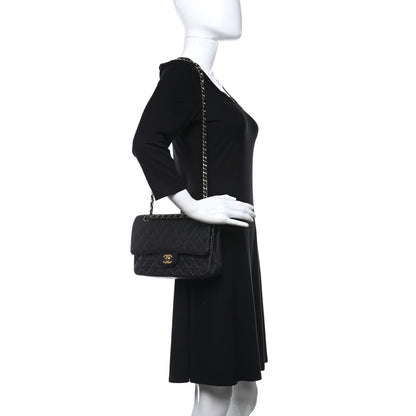 Chanel Caviar Quilted Medium Double Flap Black 2 of 15