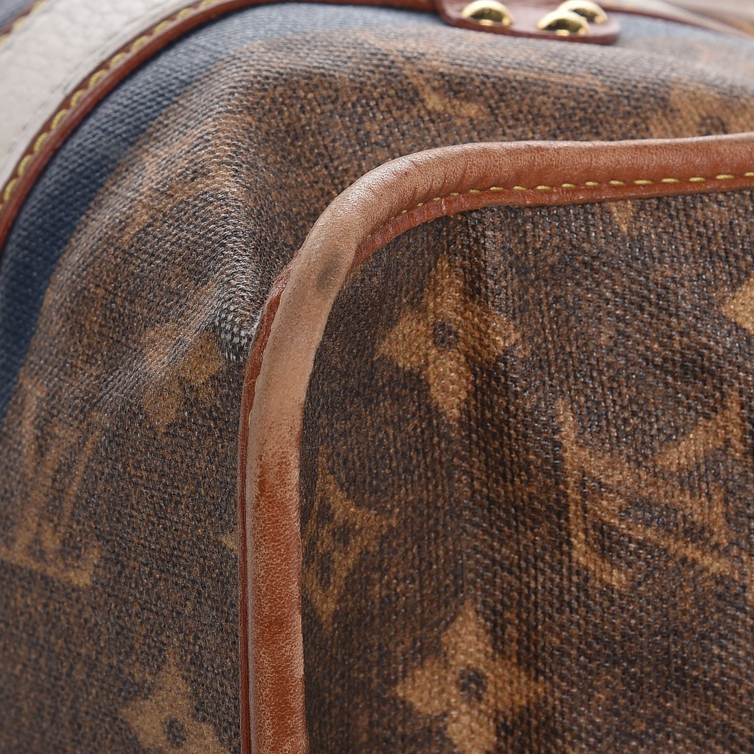 Louis Vuitton Monogram Rayures Tisse Sac GM Blue 12 of 14