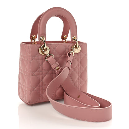 Christian Dior Lambskin Cannage Small My ABCDior Lady Dior Antique Pink 2 of 8