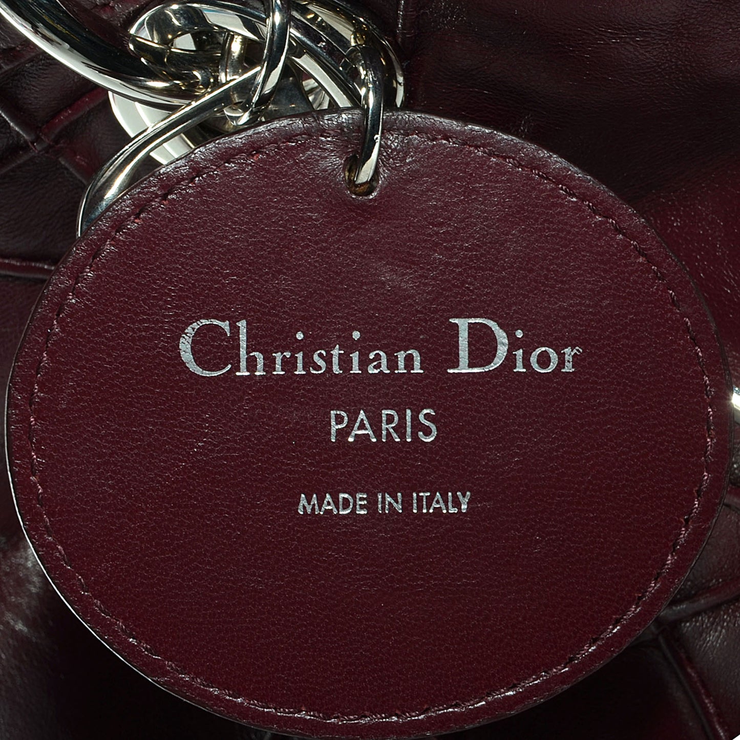 Lambskin Cannage Medium Granville Tote Bordeaux