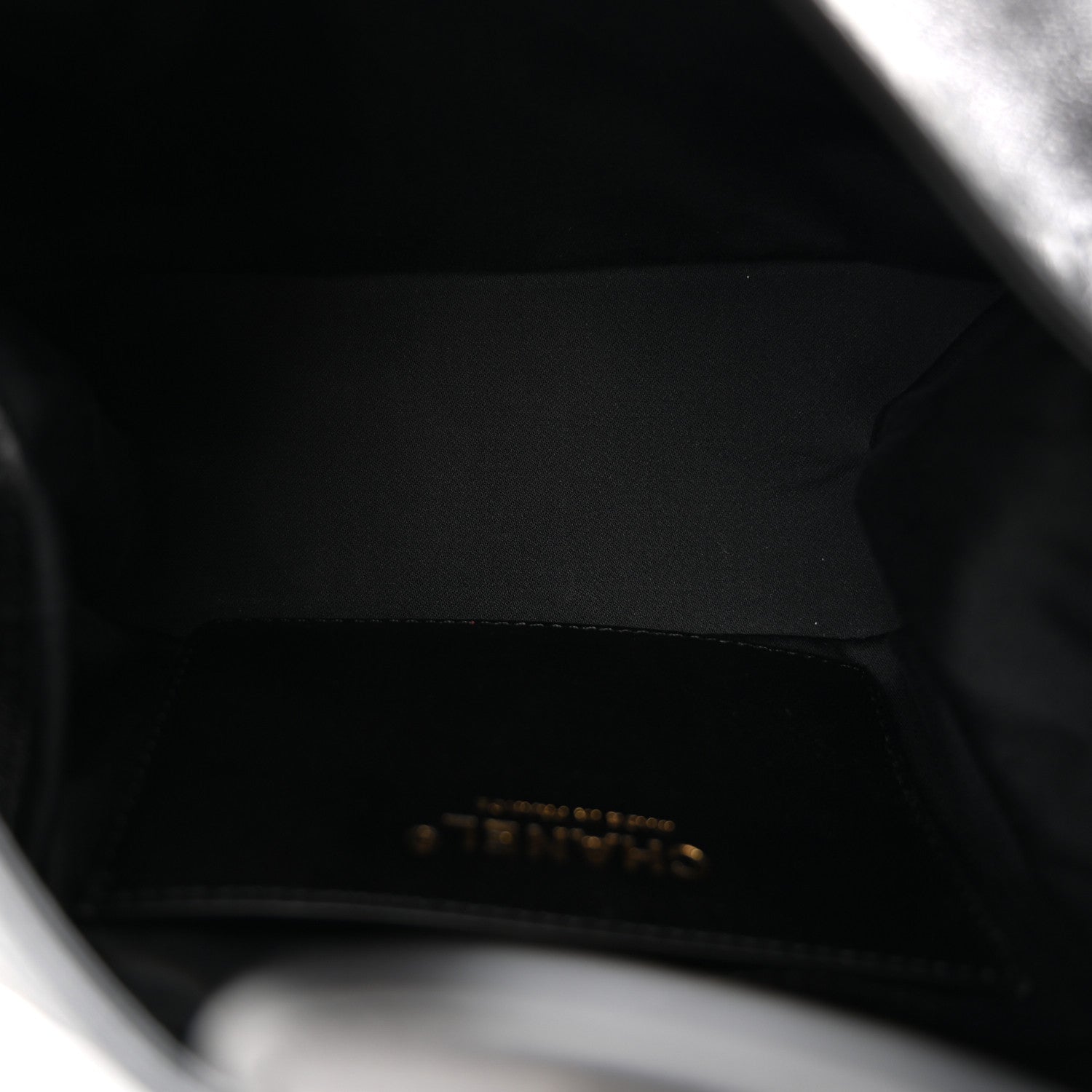 Chanel Shiny Lambskin Quilted Large Hobo Bag Black 5 of 10