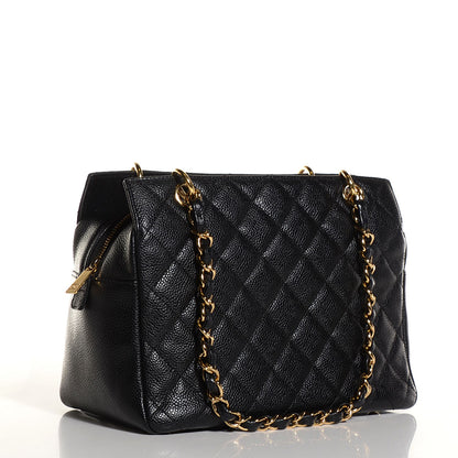 Chanel Caviar Quilted Petit Timeless Tote PTT Black 3 of 7