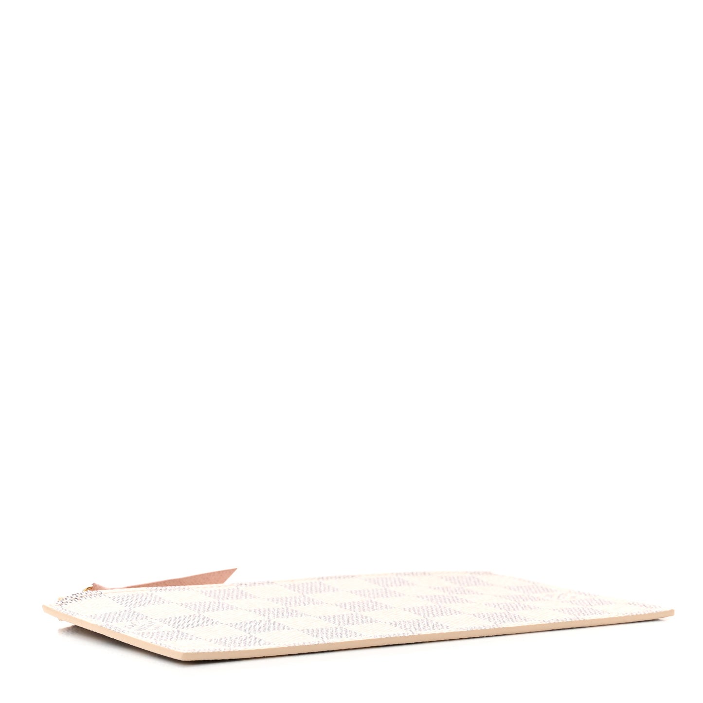 Damier Azur Felicie Chain Wallet Zippered Insert Rose Ballerine