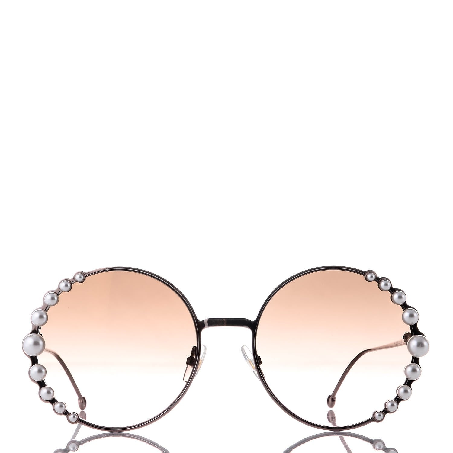 Fendi Metal Dots Round Sunglasses FF 0259/S Rose Gold 2 of 7