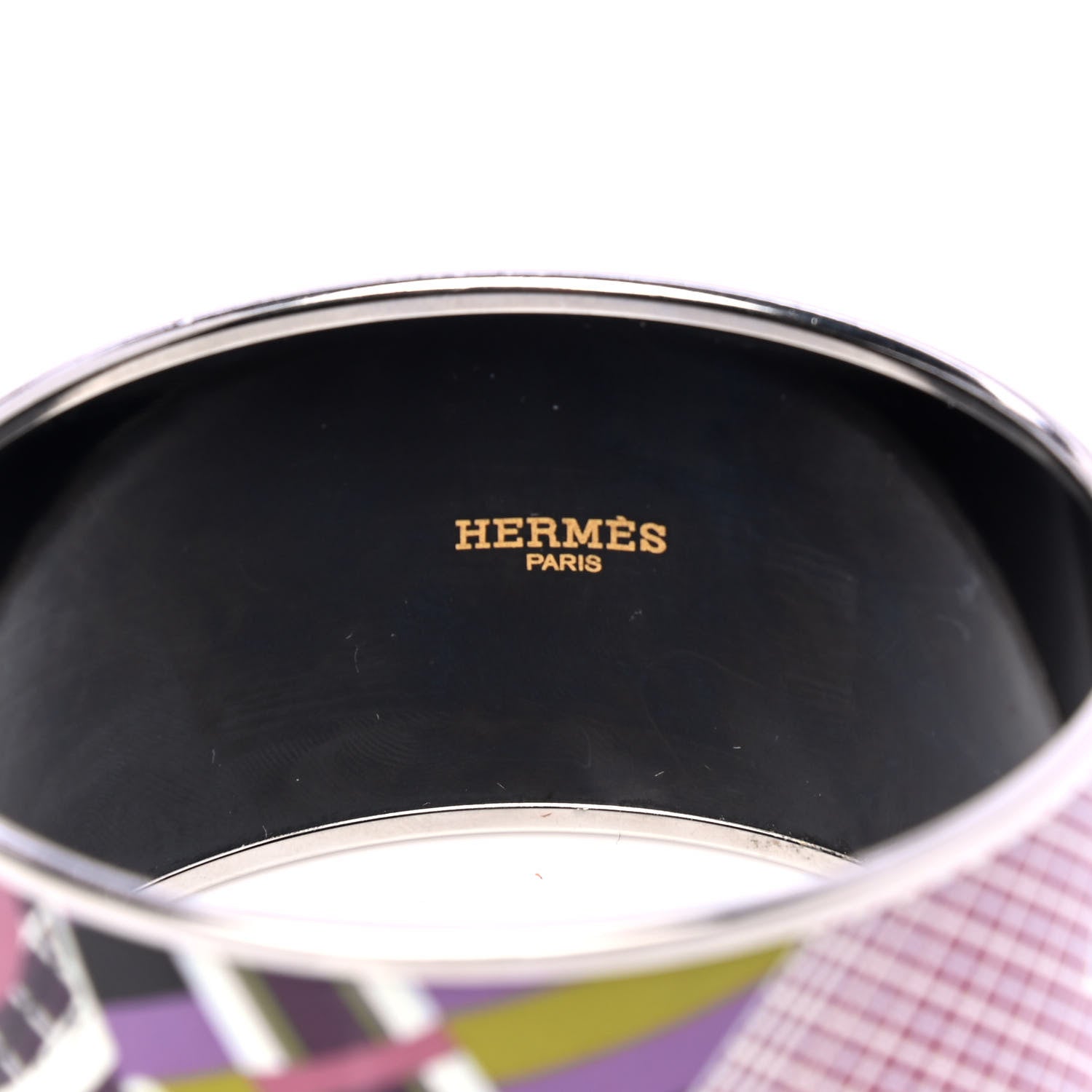 Hermes Enamel Printed Extra Wide Pour Sartir Bracelet 65 4 of 5
