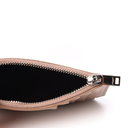 Saint Laurent Calfskin 5 Fragments Zip Pouch Card Holder Nude Powder 5 of 7