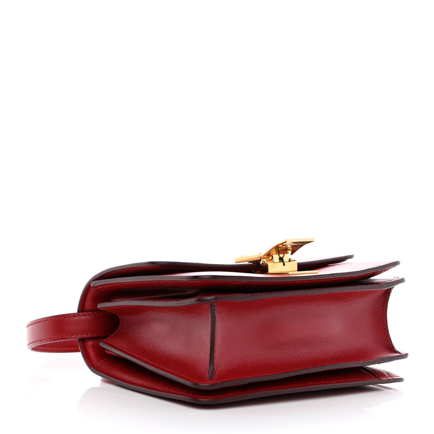 Box Calfskin Small Classic Box Flap Bag Red