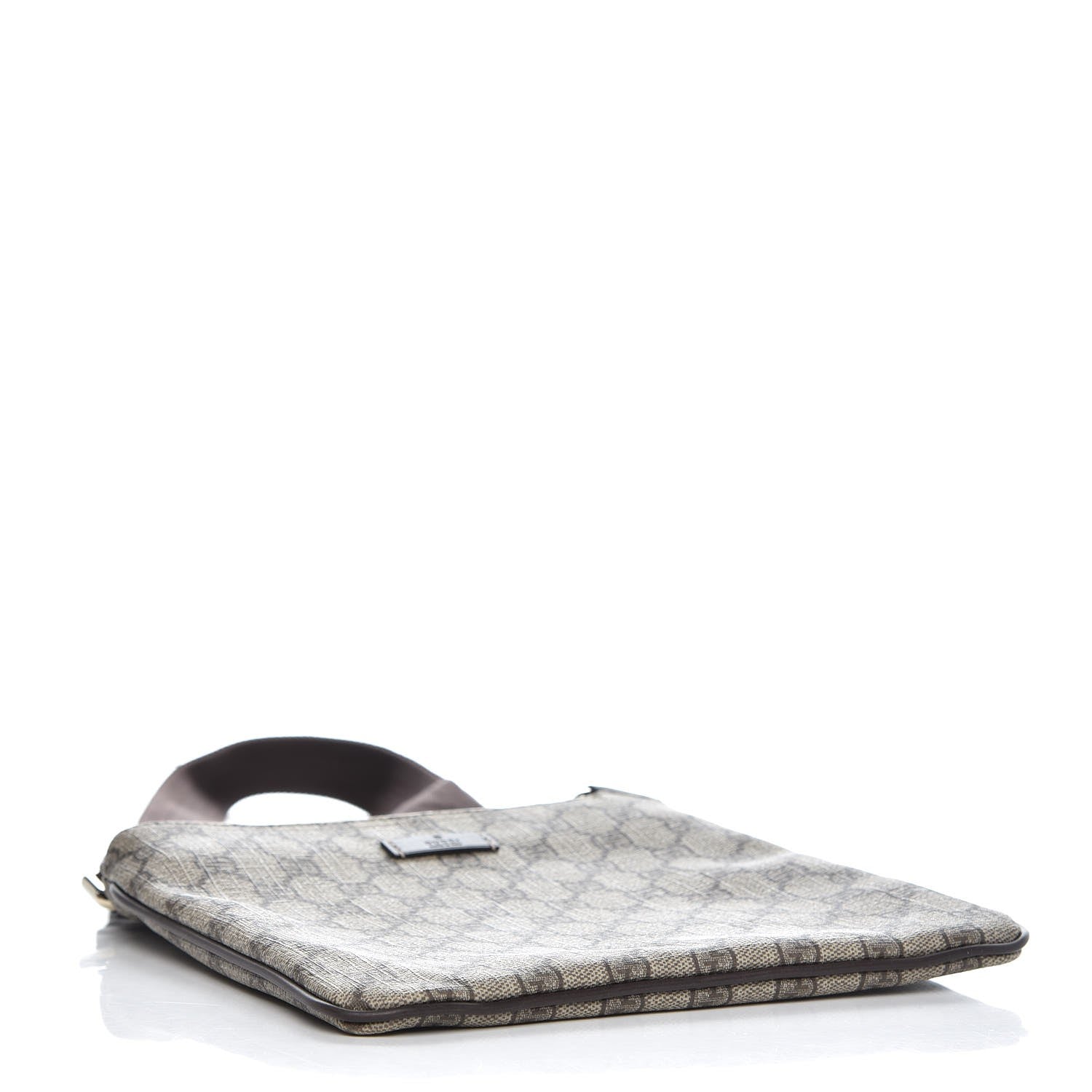 Gucci GG Supreme Monogram Small Flat Messenger Bag Dark Brown 4 of 7