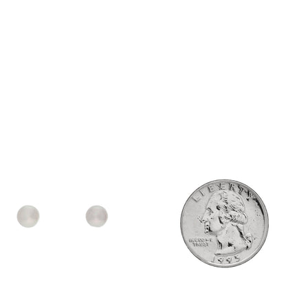 Mikimoto 18K White Gold Akoya Cultured Pearl 6-6.5mm Stud Earrings 2 of 4