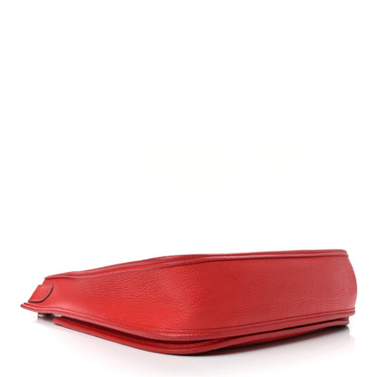 Hermes Taurillon Clemence Evelyne III PM Rouge Tomate 3 of 9