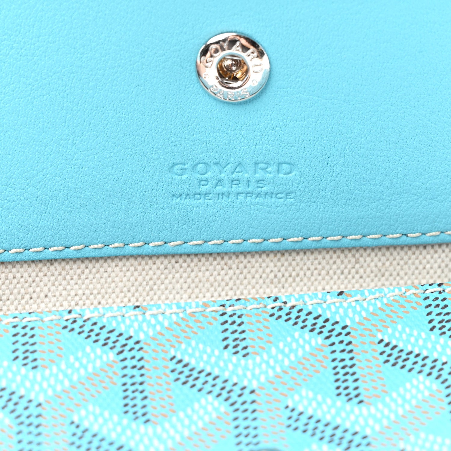 Goyard Goyardine Saint Louis GM Balise Beach Towel Set Turquoise 8 of 12