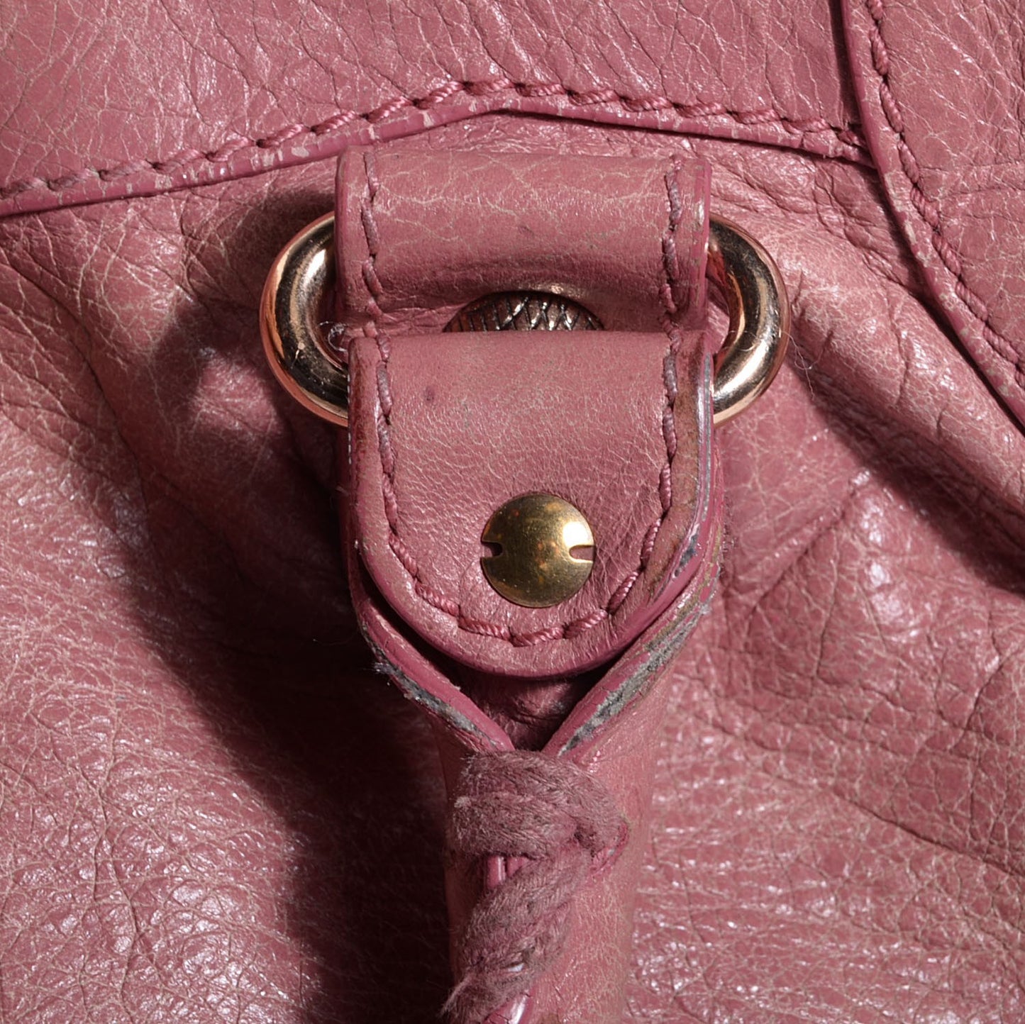 Agneau Giant 12 Rose Gold Hardware Velo Rose Bruyere