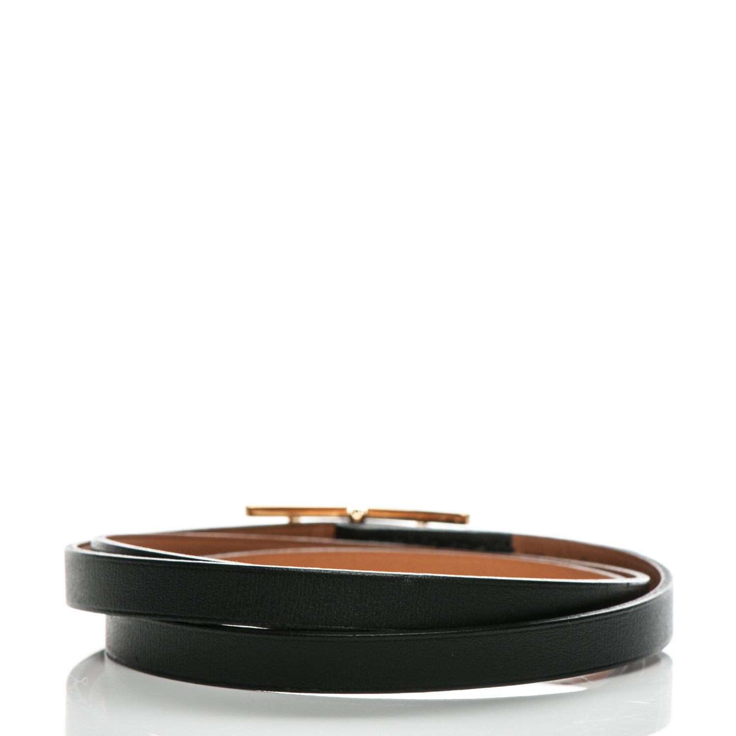 Hermes Chamonix Hapi 3MM Triple Tour Bracelet M Black 3 of 6