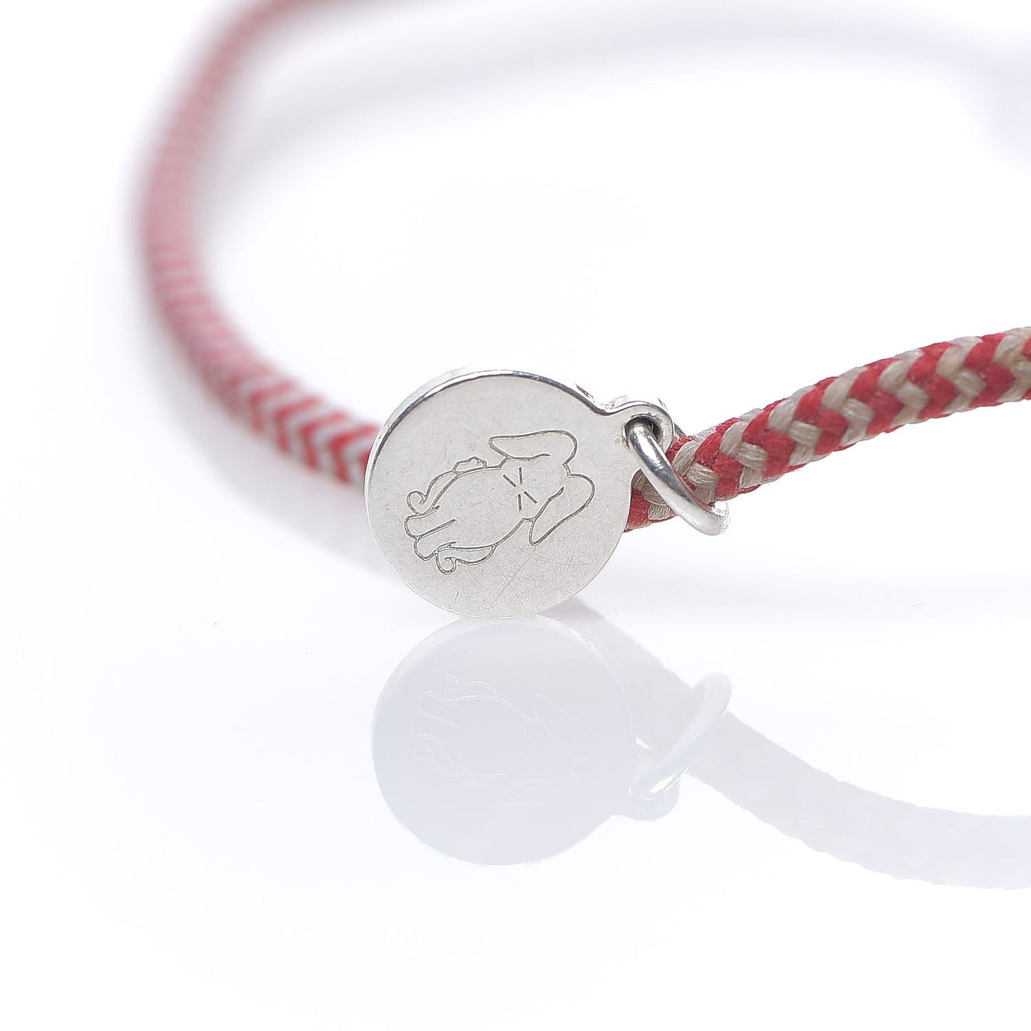 X UNICEF Sterling Silver Lockit Bracelet Red White