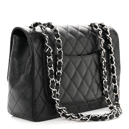 Chanel Caviar Quilted Jumbo Single Flap Black 3 of 10