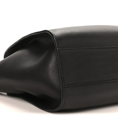 The Row Polished Saddle Calfskin Marlo 12 Tote Bag Black 8 of 9