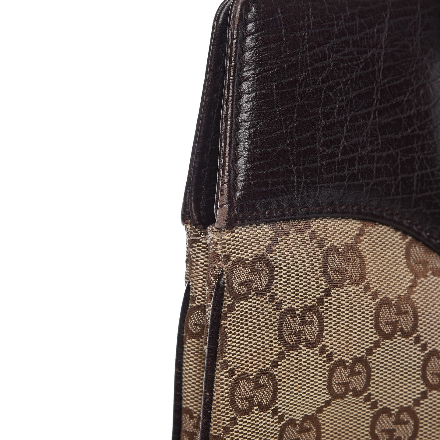 Monogram Horsebit Chain Shoulder Bag Brown