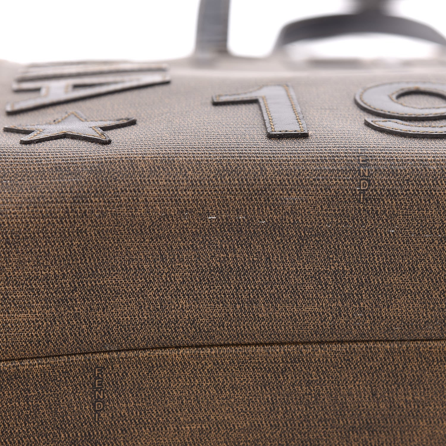Fendi Canvas Roma 1925 Tote Tobacco 9 of 19