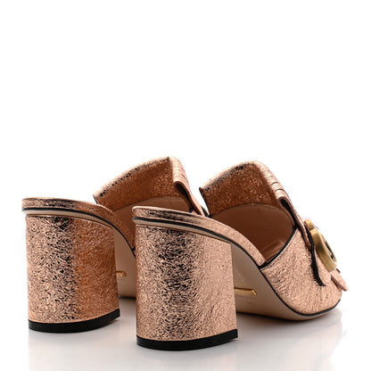Gucci Galassia GG Marmont Fringe 75mm Slide Sandals 36 Salmone 4 of 7