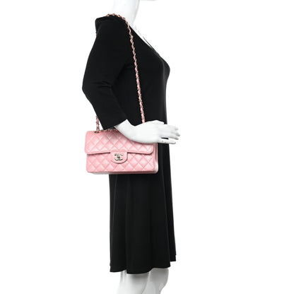 Chanel Iridescent Caviar Quilted Small Double Flap Pink 2 of 11