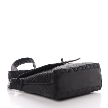 Chanel Lambskin Quilted Shoulder Flap Bag So Black 4 of 9