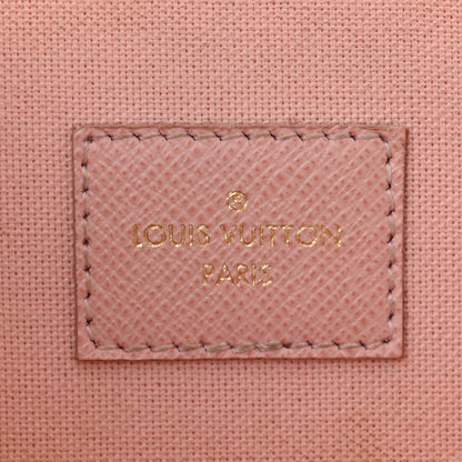 Louis Vuitton Damier Azur Pochette Felicie Chain Wallet Rose Ballerine 7 of 14