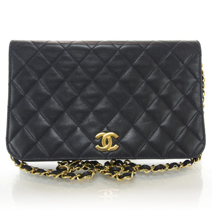 Chanel Lambskin Small Flap Navy 1 of 9