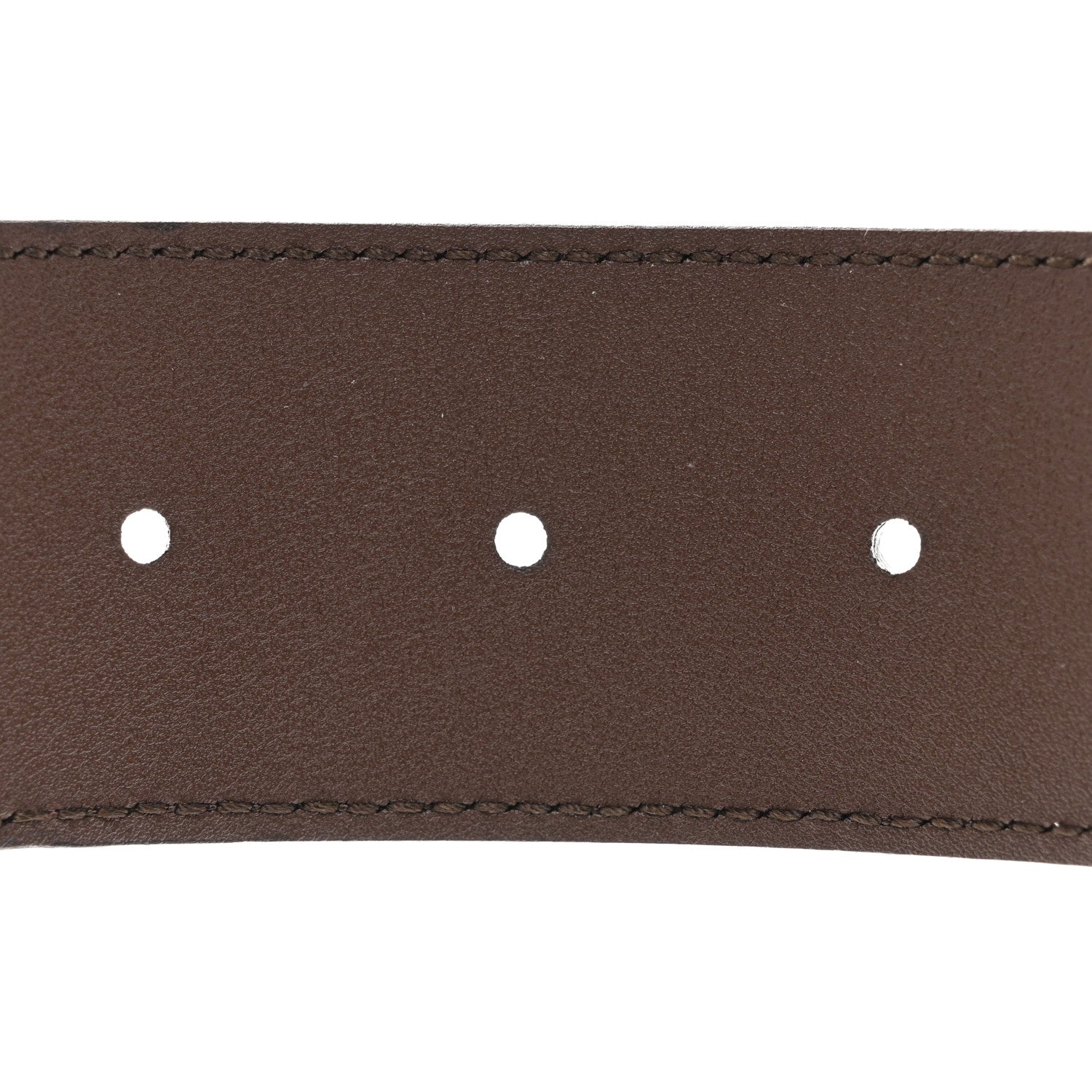 Gucci Monogram Jumbo GG Textured Dollar Calfskin Double G 40mm Belt 100 40 Camel Ebony 5 of 6