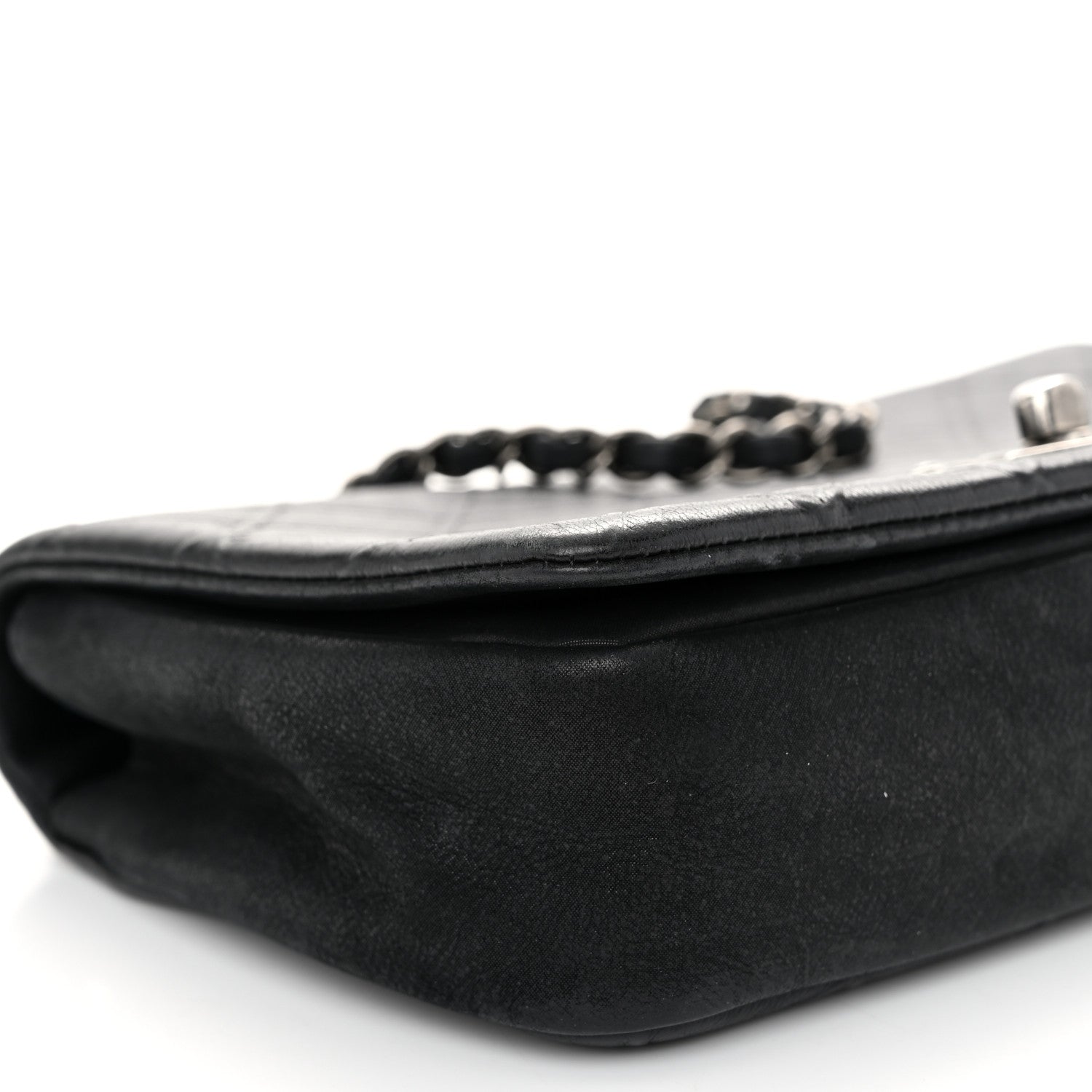 Chanel Calfskin Diamond Embossed New Chic Flap Black 9 of 11